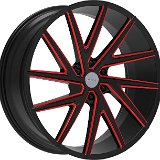 Borghini B25 Black Red Milled